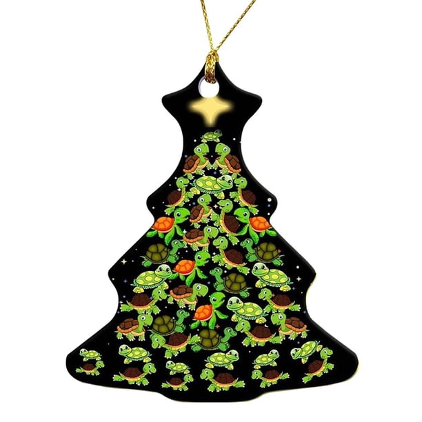 TQEHS Adornos de animales para colgar en el árbol de Navidad 2024 Decoraciones acrílicas navideñas + D0A5