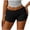 Black#1, variant on Shorts for Women, Solid Color Low Waist Foldover Shorts Lightweight Breathable Outdoor Vacation Summer Casual Foldover Mini Shorts