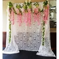 thumbnail image 2 of Fake Hanging Flowers - 12 Pieces 3.75 Feet/Piece Artificial Wisteria Vine Ratta Hanging Garland Silk Flowers for Home Party Wedding Decor (Light Pink), 2 of 5