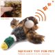 thumbnail image 5 of Juguete para perros, juguete de peluche de pato chillón, juguete interactivo para masticar dental con sonido (forma de pato real) JM, 5 of 5