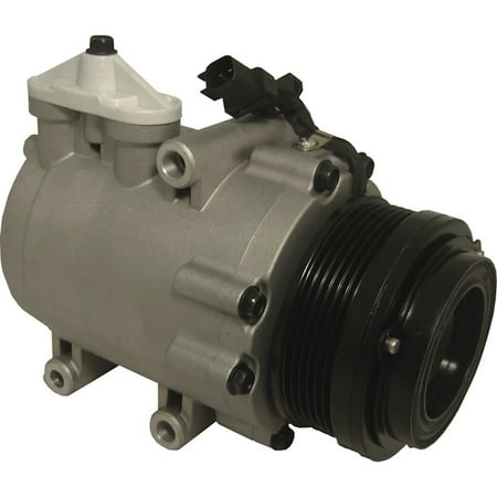 New 6-Groove Pulley A/C Compressor Compatible With Ford E-350 Super Duty Base 8 Cyl 5.4L E-350 Club Wagon Chateau 8 Cyl 5.4L E-350 Club Wagon XL 10 Cyl 6.8L 2002-2006 By GPD6512652