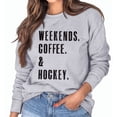 thumbnail image 1 of Sudadera informal de cuello redondo para mujer, manga larga, corte holgado, letras estampadas para primavera y otoño, gris XXL, 1 of 5