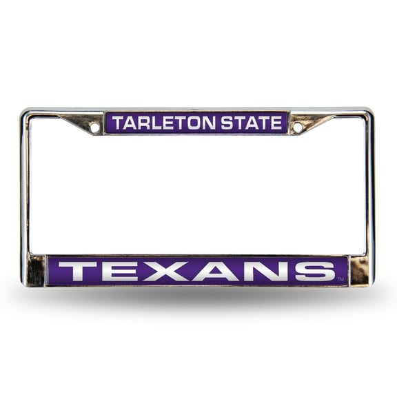 Tarleton State Texans Chrome Metal Laser Cut License Plate Frame
