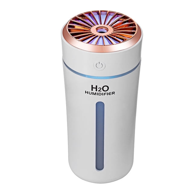 Ounissouiy Humidificador 300ml Humidificación Difusor de aire de escritorio Portable Mister Hotel Recargable Mist Maker con luz nocturna Blanco Type2 NO2 Ounissouiy HA064165-01