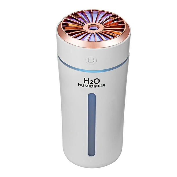 Bewildely Humidificador de 300ml, decoración de humidificación, difusor de aire, portátil, para casa, oficina, coche, generador de niebla de con Humidificadores Blanco Bewildely HA064165-01