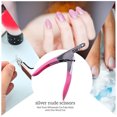 thumbnail image 4 of Vogacara Cortauñas para uñas acrílicas Durabilidad profesional Suministros de belleza Salones Accesorios Herramientas Decoración plata Juegos de manicura rosado Vogacara CE011531-02B, 4 of 6