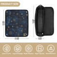 thumbnail image 4 of Hair Tool Organizer Bag with Heat Resistant Mat Removable Travel Storage Case for Hot Air Brushes Curling Irons Twinkling Stars and Constellations, 4 of 8