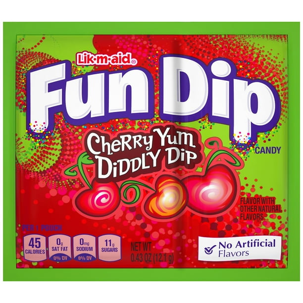 FUN DIP RazzApple Magic/Cherry Yum Diddly Dip 0.43 oz. Packet