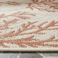 thumbnail image 5 of SAFAVIEH Courtyard Fionntan Botanical Indoor/Outdoor Runner Rug, Beige/Terracotta, 2'3" x 8', 5 of 9