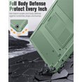 thumbnail image 4 of TEMOGU-Case Fit 2018/2017 iPad 9.7 6th/5th Generation - [Heavy Duty] Shockproof Full Body Rugged Hybrid Cover with Built-in Screen Protector Compatible with Apple iPad 9.7 Inch 2018/2017, Green, 4 of 4