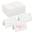 thumbnail image 6 of 120 Pcs Hot Stamping Table Cards with Removable Headband Labels and Tent Style for Events and Parties, 6 of 8