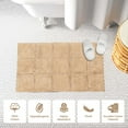 thumbnail image 6 of Superior Non-Slip Washable Bath Rug Set, 20" x 30", 24" x 36", Taupe, 6 of 13