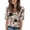 14# Blue, variant on Womens Summer Boho Tops Casual V Neck Hip Length Tops Half Sleeve Blouses Floral Print Shirt Flowy Vacation Clothes Black S