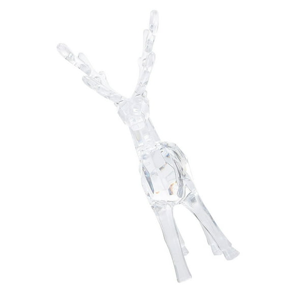 FRCOLOR Clear Acrylic Reindeer Figurine Christmas Elk Statue Tabletop Decorative Reindeer Clear Deer Statue Christmas Elk Decoration