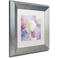 thumbnail image 2 of Trademark Fine Art "Hortensia Groundless Warm Tones" Canvas Art by Color Bakery White Matte, Silver Frame, 2 of 4