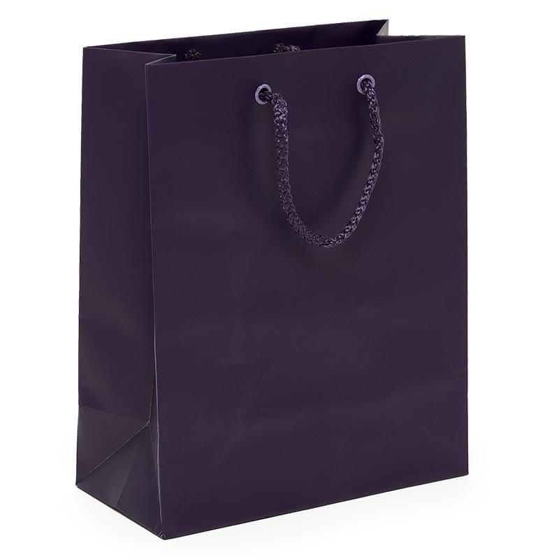 Purple Gift Bags Wholesale Quantity 100 Width 6" Gusset 3 1/2