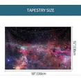 thumbnail image 5 of Psychedelic Wall Tapestry Constellation Galaxy Universe Wall Hanging Bedding Tapestry Starry Sky Beach Blanket Picnic Rug 150x130cm(B, 5 of 5