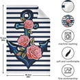 thumbnail image 5 of Exotic Anchor Pink Roses Tea Towels Set of 6 Summer Embroidery Pattern Kitchen Dish Cloth with Hanging Loop, 18"x28"Lint-Free Absorbent Towel for Kitchen Drying Wiping and Cleaning, 5 of 7