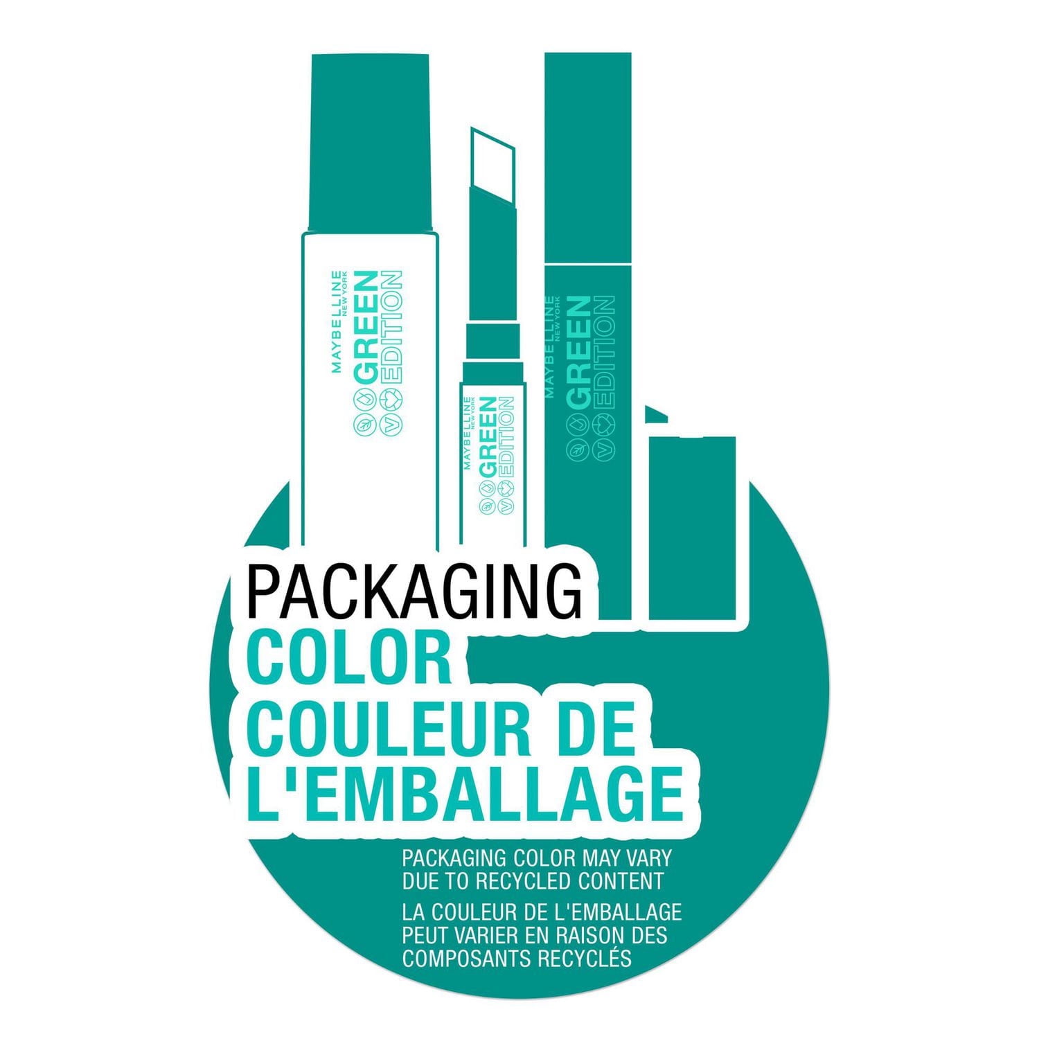 Maybelline New York Green Edition - Maquillage pour lèvres Fards à lèvres crémeux, enrichi à l'huile de mangue, Midnight, 1.7 g
