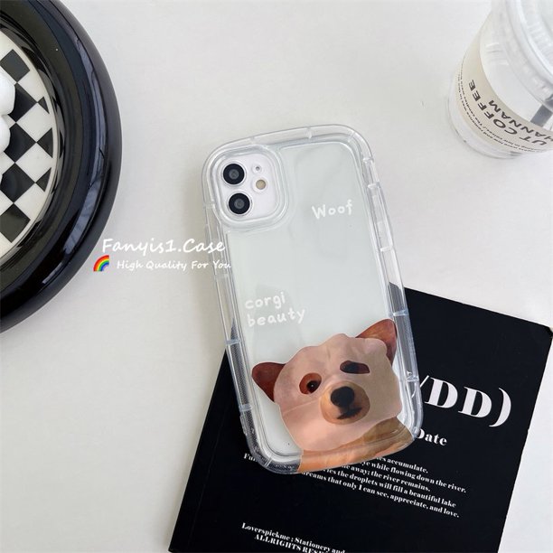 Carcasa Redmi Note 11 10 9 12C A1 Plus 10 10C 9A 9C 9T MI 11 Lite Poco X3 NFC X3 Pro Mascarilla Facial Cachorro Gato Funda De Teléfono A Prueba De Golpes Cojín De Aire De Silicona Cubierta Protectora
