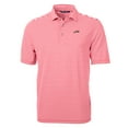 thumbnail image 2 of Men's Cutter & Buck  Red SMU Mustangs Vault DryTec Virtue Eco Pique Stripe Recycled Polo, 2 of 3
