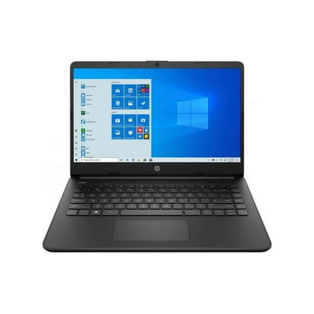 HP 14 Series 14" Touchscreen Laptop - Intel Celeron N4020 - 4GB RAM - 64GB eMMC - Windows 10 Home in S mode - Jet Black 14-dq0050nr (47X81UA#ABA)