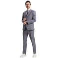 thumbnail image 4 of Men's Stacy Adams Hybrid-Fit 3pc Notch Lapel Suit Set, Jacket Vest and Pants, 4 of 4