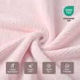 thumbnail image 5 of REDKISS 6-Piece Pink Microfiber Towel Set, Extra Large Quick Dry Absorbent Towels, 2 Bath, 2 Hand, 2 Washcloths for Bathroom, Gym, Spa, 5 of 7
