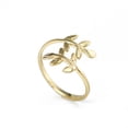 thumbnail image 4 of Guardurnaity Anillo de rama de hoja de moda para mujer, aleación de Zinc, fiesta, trabajo, fecha escolar, boda, compromiso, suministros de joyería Type2 NO2, 4 of 4