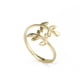 thumbnail image 5 of Jumpingount Anillo de rama de hoja de moda para mujer, aleación de Zinc, fiesta, trabajo, fecha escolar, boda, compromiso, suministros de joyería Oro 2piezas, 5 of 5