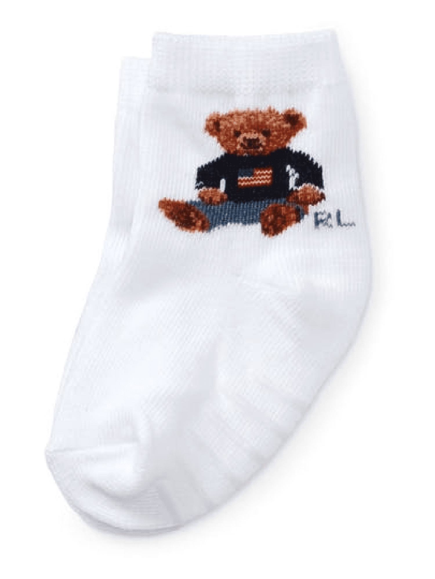 Ralph Lauren Baby Boy Flag Polo Bear Socks Baby Boy's 0-6 Months ...