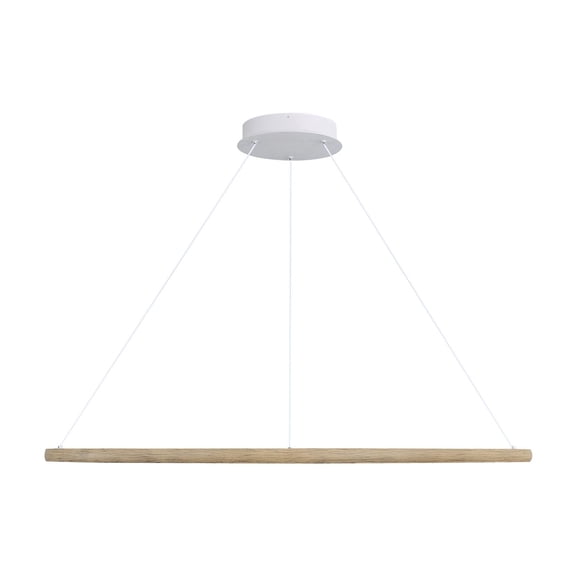 Veritas 47" LED Ring Chandelier in Walnut