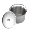 thumbnail image 1 of CAMPINGMOON Pot,Steel Portable Cookware Pot Cookware Handle Pot Portable Handle Soup Pot Handle Cookware Picnic Cooker Handle Soup Pot Cookware Stainless Portable Picnic Stainless Steel, 1 of 6