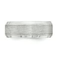 thumbnail image 2 of Sterling Silver Rhodium-plated 8mm Brushed Fancy Band Size 11.5 QWB120BRH, 2 of 3
