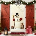 thumbnail image 4 of Upgraded 35 X 72 In Stereoscopic Embroidery Style Christmas Door Cover Christmas Door Curtain Christmas Day Door And Wall Decoration Festival Party Decoration P, 4 of 6