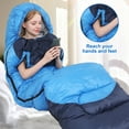 thumbnail image 4 of TOPCHANCES Sleeping Bag, 3 Season Waterproof Sleeping Bag Lightweight Compact Camping Gear for Adults Outdoor Camping Traveling, fits -4°F ~ 68°F, 4.9LBS (Blue), 4 of 11