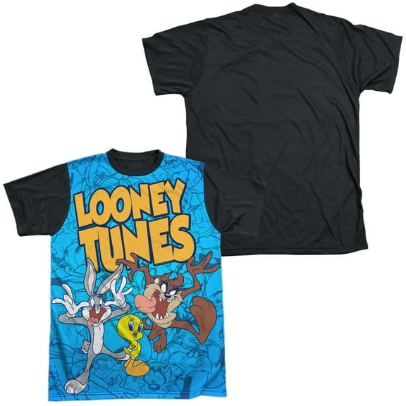 Looney Tunes Collage Of Characters Unisex Adult Halloween Costume Sublimated T Shirt