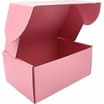 thumbnail image 3 of Small Pink Shipping Boxes for Small Business Pack of 25-9x6x4 inches Cardboard Corrugated Mailer Boxes for Shipping Packaging Craft Gifts Giving Products, 3 of 6
