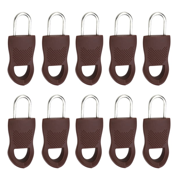 Qarigey Tirador de cremallera para bolsa de 5/10 piezas Accesorios de disfraces Marrón 5 # 10 piezas Qarigey AP001279-07
