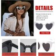 thumbnail image 4 of 10 Pares de Lentes de Sol Con Forma de Corazón Sin Montura de Color Caramelo Gafas de Sol Modernas Con Forma de Divertido Gafas de Sol de Colores Tintados Para Mujer y Despedida de Soltera, 4 of 4