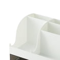thumbnail image 3 of Desktop Makeup Storage Box Tabletop Organizer Pen Holder with Drawer Container Storage Case Display White, 3 of 7