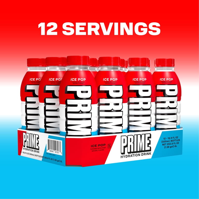 Prime Hydration Ice Pop, 16.9 fl oz, 12 Pack photo 8