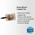 thumbnail image 2 of Cavapoo Dog Illustration Faux Leather Travel Luggage Tag, 2 of 7