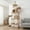 Camel Brown, variant on LEDREM 81.1-Inch Cat Tree Tower with 13 Scratching Posts & Hammock - Multi-Level Cat Condo with 2 Perches & Caves for Large Cats, Beige