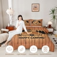 thumbnail image 3 of Erosebridal Teens Happy Camping Car Twin Comforter Sets 3-Piece,Vintage Rustic Cottage Bedding Set for Boys Girls,Black Reversible,Ultra Soft Home Decor, 3 of 6
