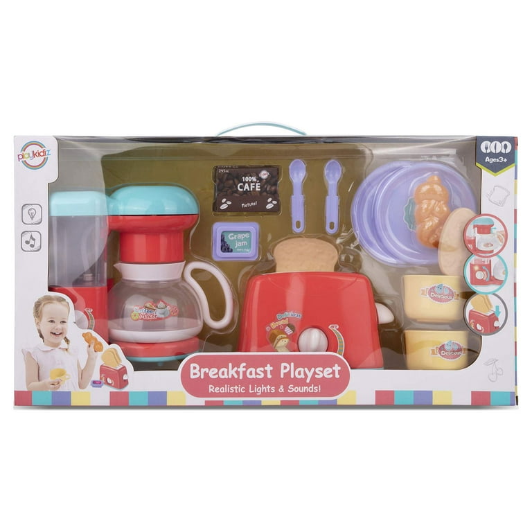 Dollar Queen Deluxe Kitchen Play Coffee Maker and Toaster Appliance Set &  Reviews