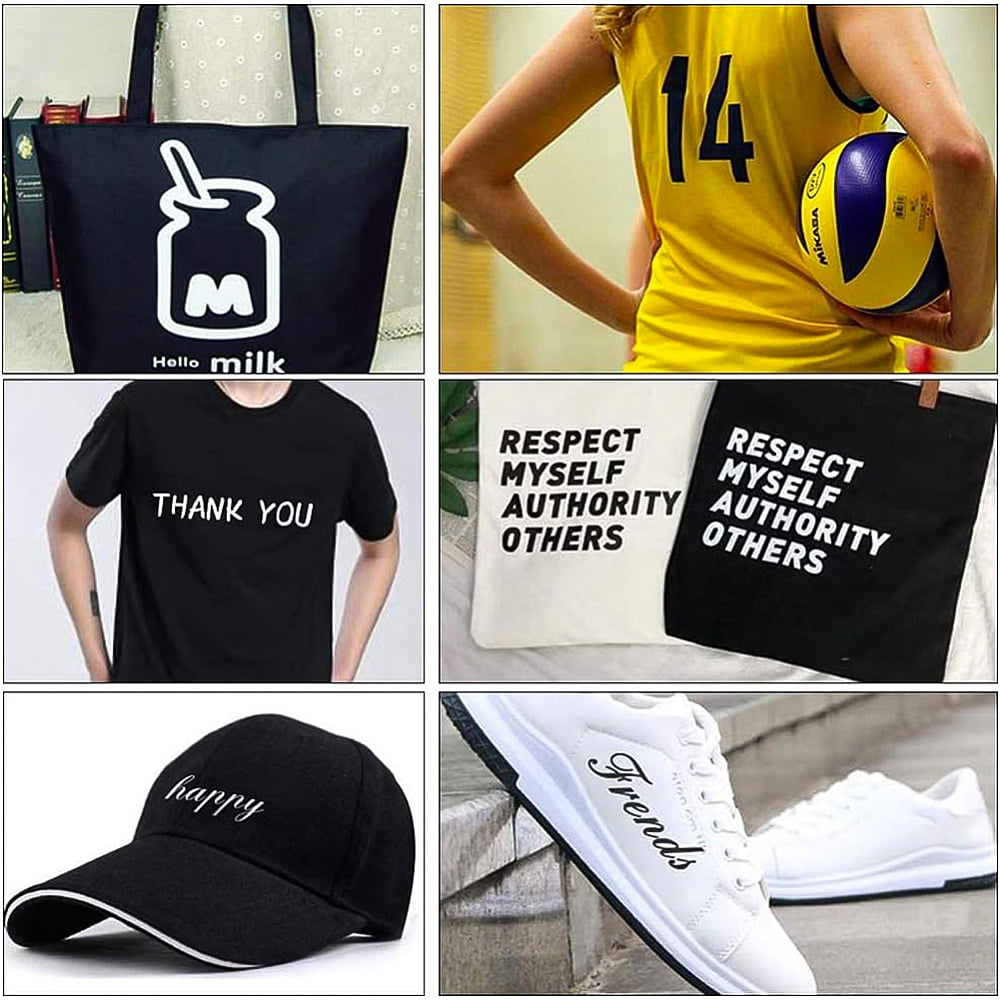 1 Roll Heat Transfer Vinyl Sheets Iron On Vinyl for T-Shirt Clothes Fabric Decoration Black 30cm about 5m/roll