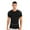 Black, variant on Fldy Mens Short Sleeve UPF 50+ Rash Guard Quick Dry Water Surf Swimming Shirt Gym Running Shirt Black S