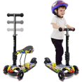 thumbnail image 1 of Patinete para niños 3 en 1 con asiento extraíble y ruedas con iluminación LED, 1 of 5
