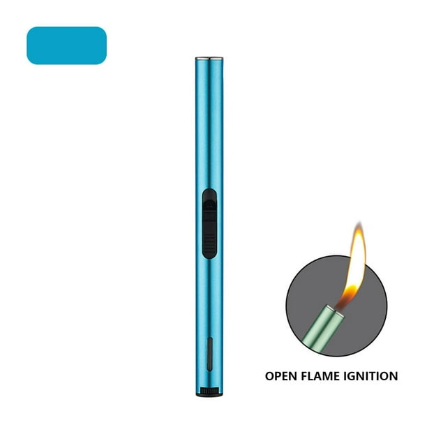Encendedor electrónico encendedor encendedor de velas recargable sin llama a prueba de viento | Cuello largo flexible | ABS metálico | Estufa de gas para barbacoa de aromaterapia | 195x16x11,5mm
